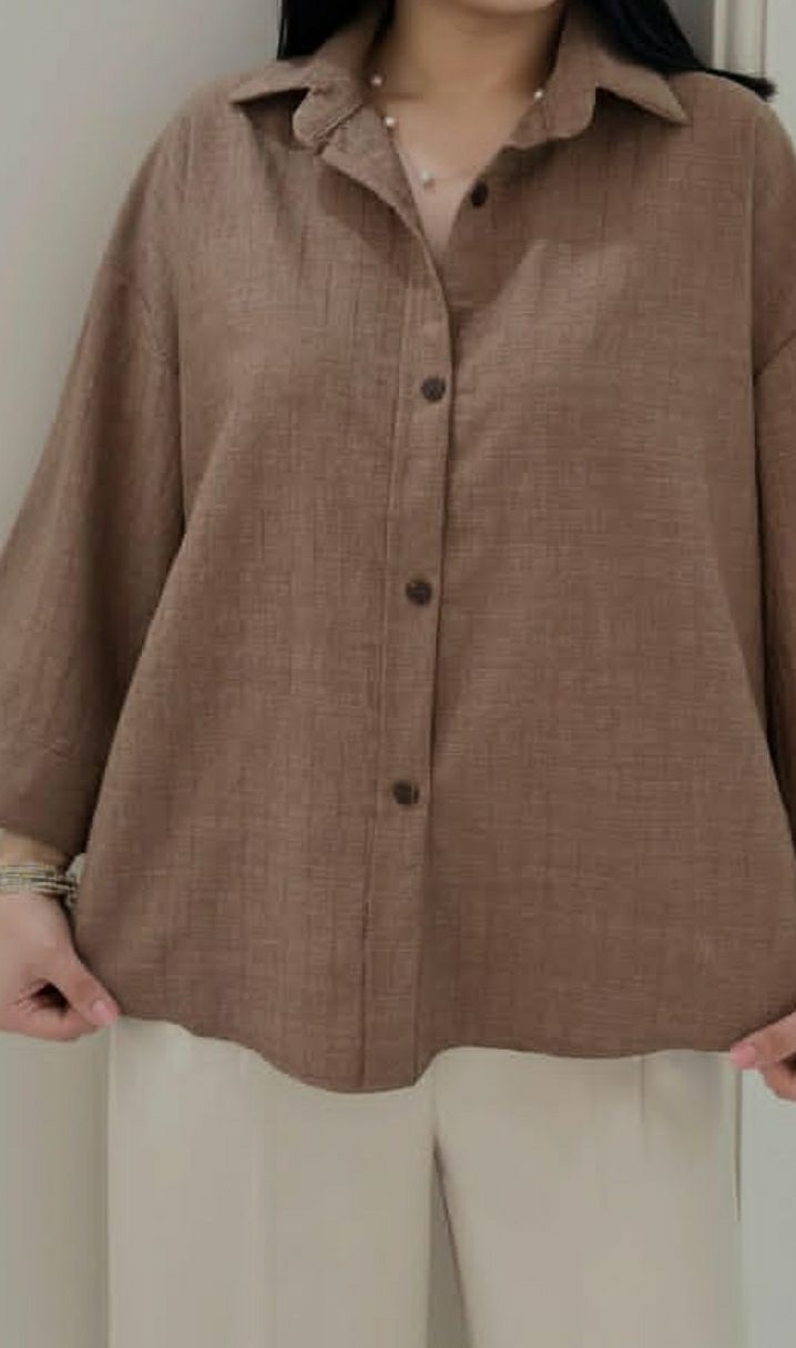 شومیز ساده کوتاه - Image 3